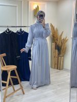 Taş Detaylı Şifon Abiye