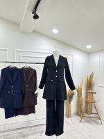 Cep Detaylı Blazer Takım